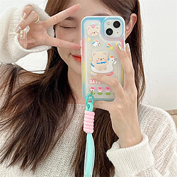 Avis GUPBOO Étui pour iPhone12 Licorne Ours Mignon Téléphone Cas Bracelet Silicone