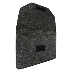 Avizar Pochette Noire Ordinateur Portable 11'' Feutrine Intérieur Soft Touch