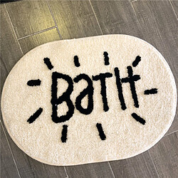 Universal Alphabet Maison Salle de Bain Douche Tapis Tapis de Porte Jardin Bienvenue(Beige)