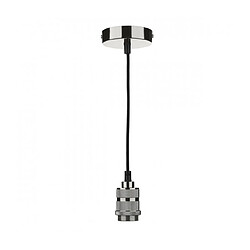 Luminaire Center Suspension design Simple Étain satiné 1 ampoule 19cm