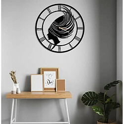 DEKORY Mademoiselle Horloge Murale en Métal 50cm