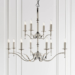 Interiors 1900 Suspension 12 ampoules Stanford, nickel