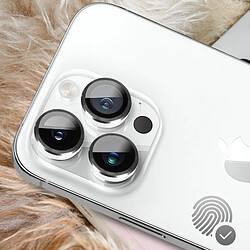 Acheter Avizar Film Caméra iPhone 14 Pro et 14 Pro Max Dureté 9H Contour Métal Argent