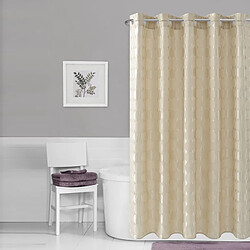 Universal Rideau de douche solide rond élégant tissu polyester épais imperméable rideau de douche moule ensemble de salle de bains simple rideau | rideau de douche (180x180cm)