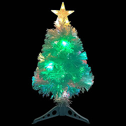 Acheter vidaXL Arbre de Noël artificiel pré-éclairé blanc 64 cm fibre optique