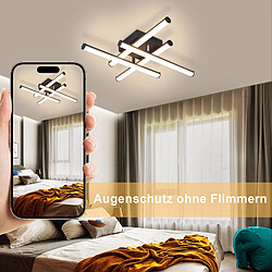 Acheter Autres Temps ZMH LED plafonnier salon noir moderne eau lumière intérieur 3000K cuisine couloir