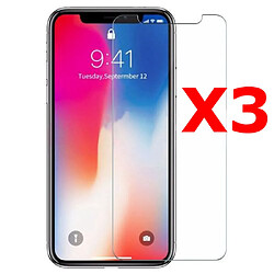 Little Boutik X3 Protection écran pour iPhone X / iPhone 10, Verre Trempé Ultra Clair et Résistant Film Protecteur D'écran en Verre Tempéré, Haute Transparence et Ultra Slim Dureté 9H X3