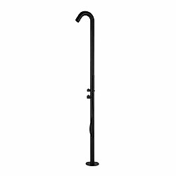 Sined Alghero Douche De Jardin En Inox 316l Avec Mitigeur Et Douchette a Main Noir Satine