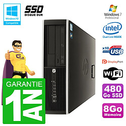 PC HP Compaq 8100 SFF G6950 RAM 8Go SSD 480Go Graveur DVD Wifi W7 - Occasion