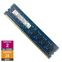 Barrette Mémoire 2Go RAM DDR3 Hynix HMT125U6TFR8C-H9 PC3-10600U 1333MHz 2Rx8 - Reconditionné