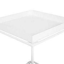 Beliani Table basse blanche SAXON pas cher