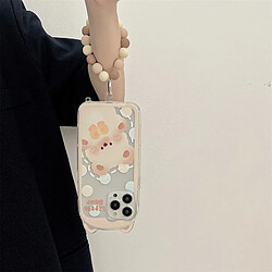 Avis GUPBOO Étui pour iPhone11ProMax Polka Dot Blush Bear Cartoon Phone Case Transparent Soft