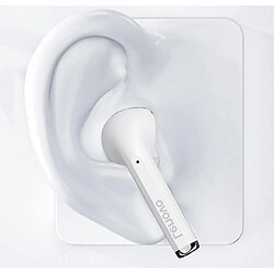 Universal Ecouteurs Boîtier de recharge sans fil Ecouteurs Bouchons d'oreilles stéréo Mini écouteurs avec microphone (blanc)