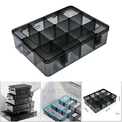 Boîte De Rangement Pour Vis En Plastique Boîte De Rangement Pour Matériel Multi-grille 12 GrIds L pas cher