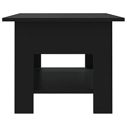 Acheter Maison Chic Table basse,Table Console Table d'appoint, Table pour salon Noir 102x55x42 cm Aggloméré -MN51123