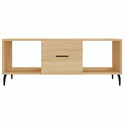 Maison Chic Table basse,Table Console Table d'appoint, Table pour salon chêne sonoma 102x50x40 cm bois d'ingénierie -MN53978 pas cher