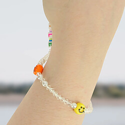 Avis Avizar Bijou Téléphone Bracelet à Perles Heishi, Smiley, lettre Smile Collection Smile