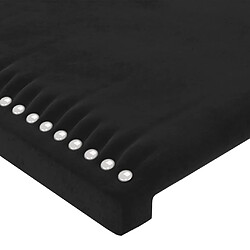 Acheter vidaXL Tête de lit avec oreilles Noir 93x16x118/128 cm Velours