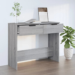 Maison Chic Table console | Meuble d'entrée | Table d'appoint Sonoma gris 90x36x75 cm Bois d'ingénierie -GKD16901