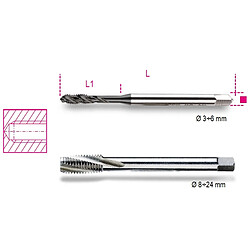 Tarauds machine pour trous borgnes M6 BETA 004280106