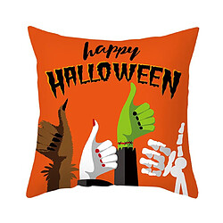 Avis P114 4 pcs 45 * 45cm Halloween motif Moon Moon Streaming Taie d'oreiller Maison de vacances Décoration Taie d'oreiller Sofa Coussin Coussin Coussin