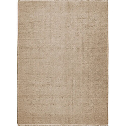 Thedecofactory ESSENCE - Tapis en jute et coton avec franges natural 80x150