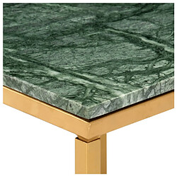 Avis vidaXL Table basse Vert 60x60x35 cm Pierre véritable et texture marbre