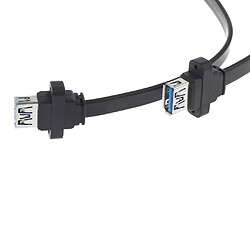 Avis USB 3.0 Dual Ports A Femelle Mount à Carte de Mère 20pin Câble Y - 50cm