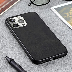 Coque en TPU + PU noir pour votre Apple iPhone 13 Pro 6.1 pouces