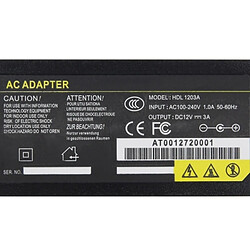 Acheter Wewoo Bloc d'alimentation Adaptateur de courant alternatif d'CA de la prise 12V 3A / 4 de la US, embouts de sortie: 5.5 x 2.5mm