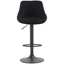 Avis Non Tabouret de bar Lazio tissu noir