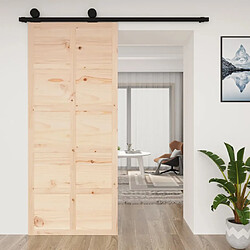 vidaXL Porte de grange 90x1,8x214 cm Bois massif de pin