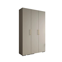 Abiks Meble Armoire Inova 3 À Portes Battantes 236,7/150/47 3 Portes (gris/d’oro)