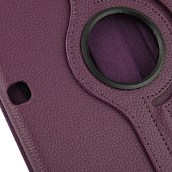 Acheter Wewoo Housse Étui Violet pour Samsung Galaxy Tab 4 10.1 / SM-T530 / T531 360 degrés Rotatif Litchi Texture en cuir avec support de visualisation 2-angle