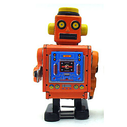 Acheter Universal Retro Children Toy Tin Robot Roll Up Toy Home Collection Retro Process Square Robots