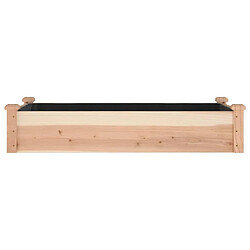 Acheter Maison Chic Jardinière,Lit surélevé de jardin - Bac à fleurs - pot de fleur doublure 120x60x25 cm bois massif sapin -GKD98992