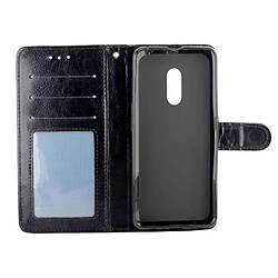 Avis Wewoo Housse Coque Pour OPPO Realme X Étui en cuir à rabat horizontal avec texture Crazy Horse porte-cartes et porte-cartesportefeuille et cadre photo Noir