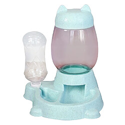 Acheter Distributeur Automatique De Nourriture D'eau De Distributeur De Chiot Chien Chat Fontaine à Boire Bleu