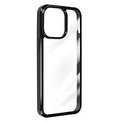 Avizar Coque pour iPhone 15 Pro Max Rigide Contour Souple Antichoc Solid Frame Noir