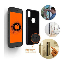 SHOP-STORY SHOP STORY Coque Anti gravité pour iPhone XR avec Nano Ventouse pour une Adhérence sur Surfaces Lisses