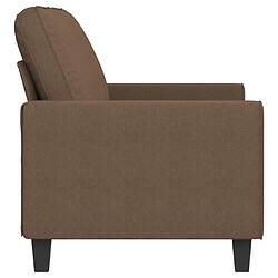 Acheter Maison Chic Canapé à 2 places,Sofa de Salon,Canapé droit Marron 140 cm Tissu -GKD674597