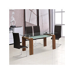 Habitat Et Jardin Table repas Eva - 150 x 80 x 75 cm - Marron