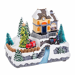 BigBuy Christmas Décorations de Noël Multicouleur Polyrésine 20,5 x 15 x 16,3 cm