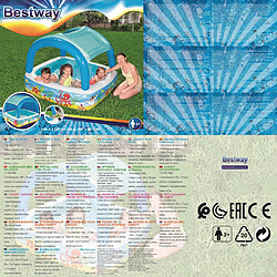 Acheter Bestway Piscine de jeu avec auvent bleu 140x140x114 cm 52192