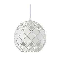 Luminaire Center Suspension Paulela Acier Blanc