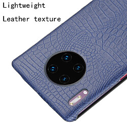 Wewoo Coque Rigide Pour Huawei Mate 30 Pro Antichoc Crocodile Texture PC + PU Case Bleu pas cher