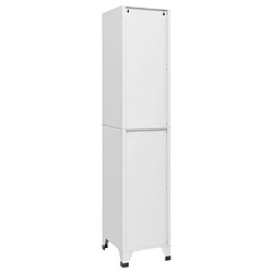 Avis vidaXL Armoire à casiers Gris clair 38x40x180 cm Acier