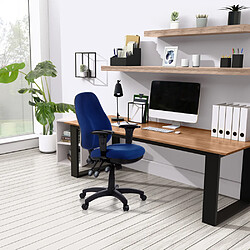 Siège de bureau / Siège pivotant ZENIT PRO, tissu bleu hjh OFFICE pas cher