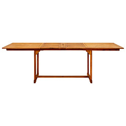 Acheter vidaXL Table à dîner de jardin (160-240)x100x75cm Bois d'acacia massif