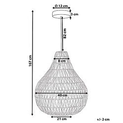 Avis Beliani Lampe suspension MOLOPO Noir